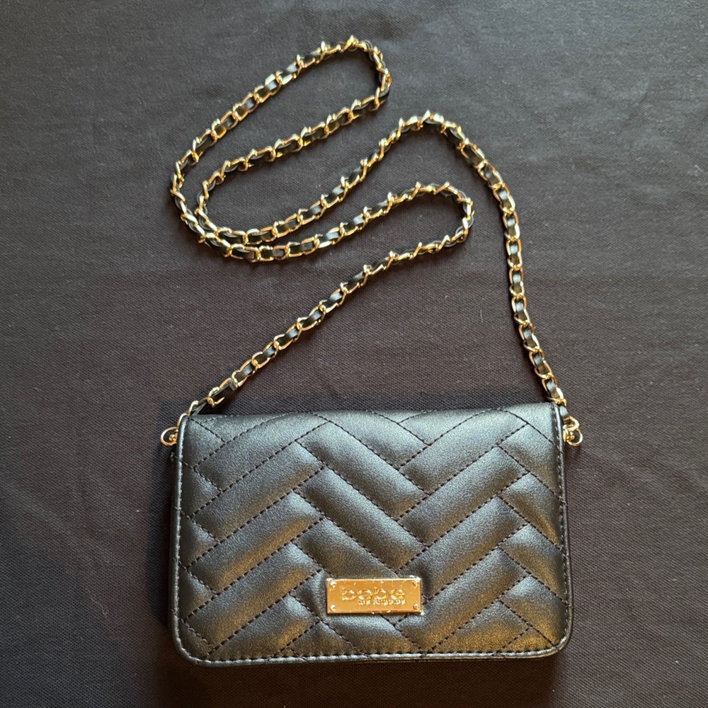 Elegant Black Quilted Chain Bag